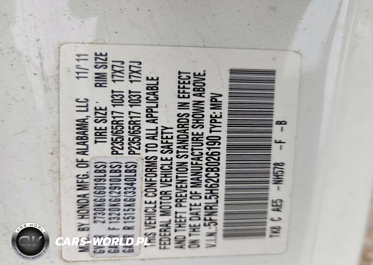 2012 Honda Odyssey Exl VIN:5FNRL5H62CB026190 - 13