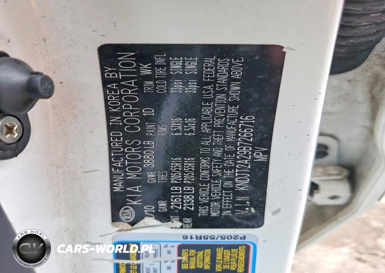 2011 Kia Soul + VIN:KNDJT2A29B7266716 - 12