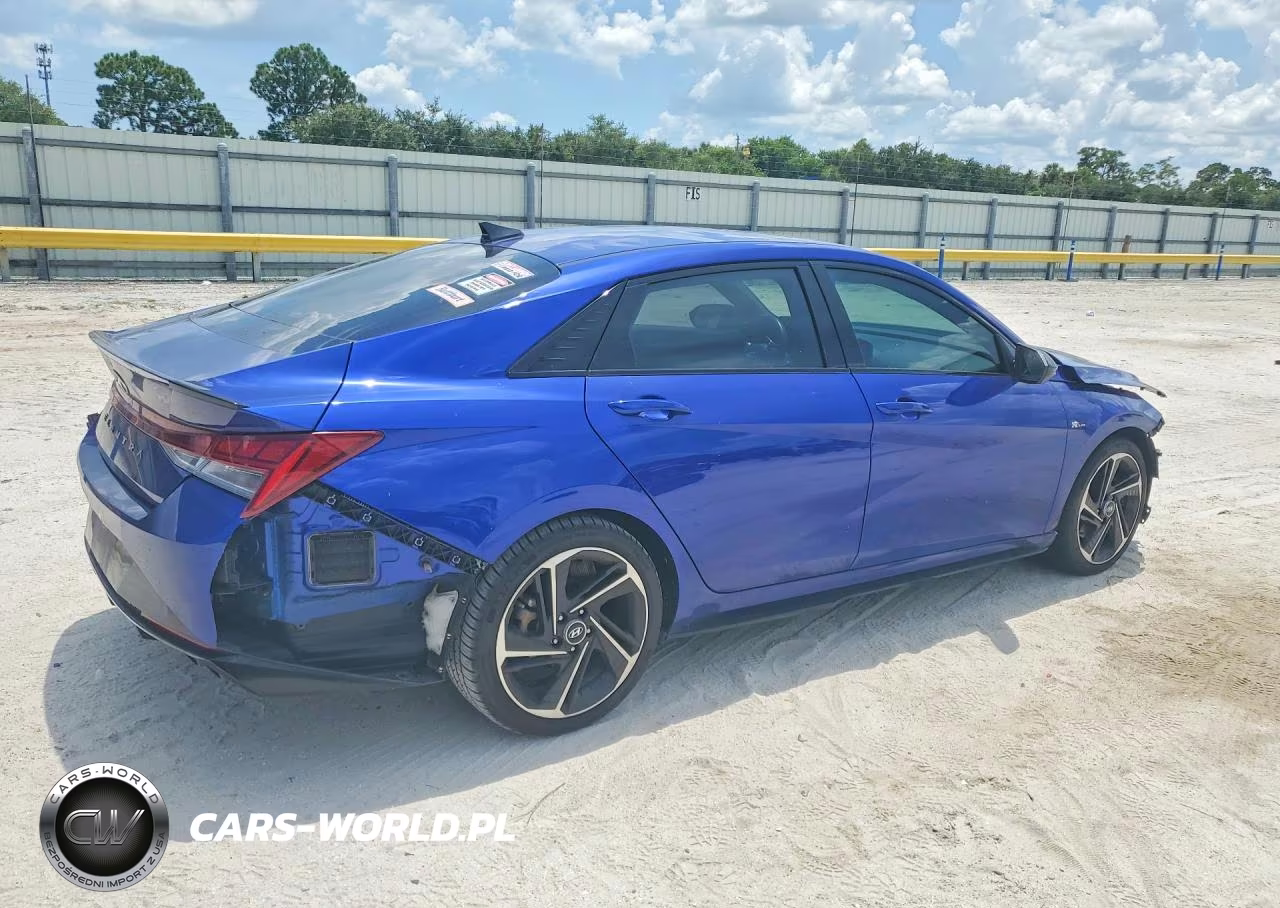 2023 Hyundai Elantra N Line VIN:KMHLR4AF1PU491271 - 3