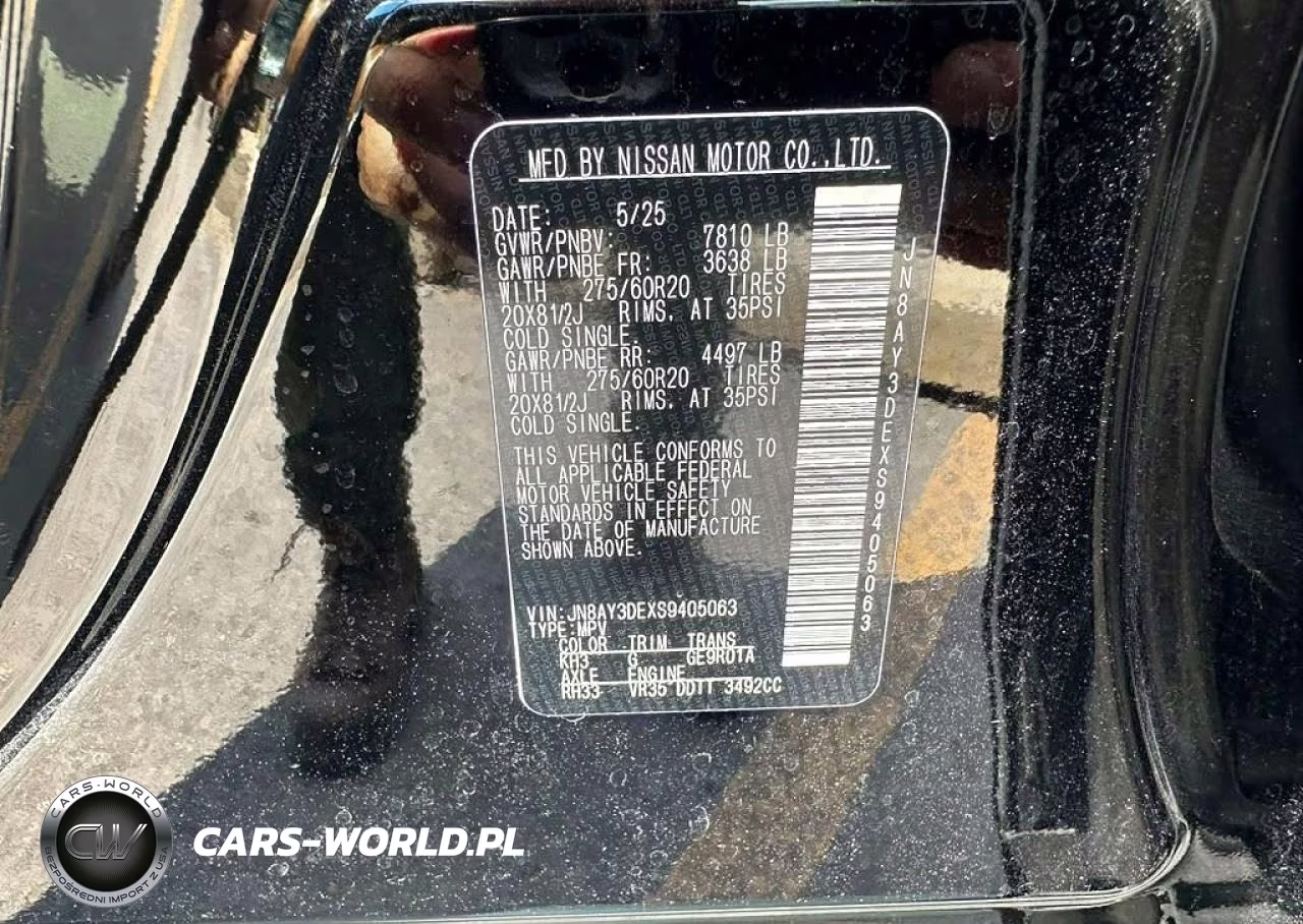 2025 Nissan Armada Pro-4X VIN:JN8AY3DEXS9405063 - 10