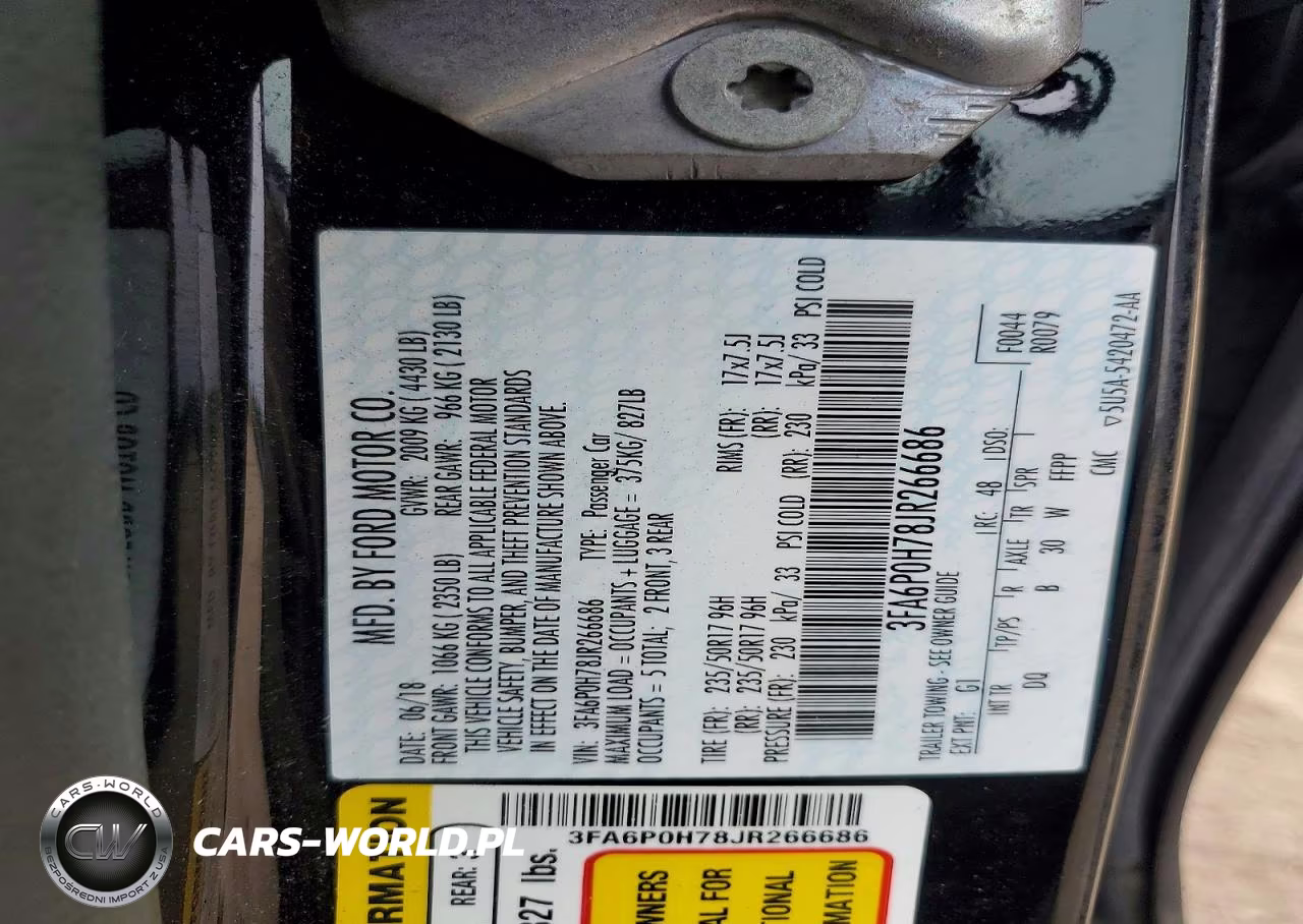 2018 Ford Fusion Se VIN:3FA6P0H78JR266686 - 13