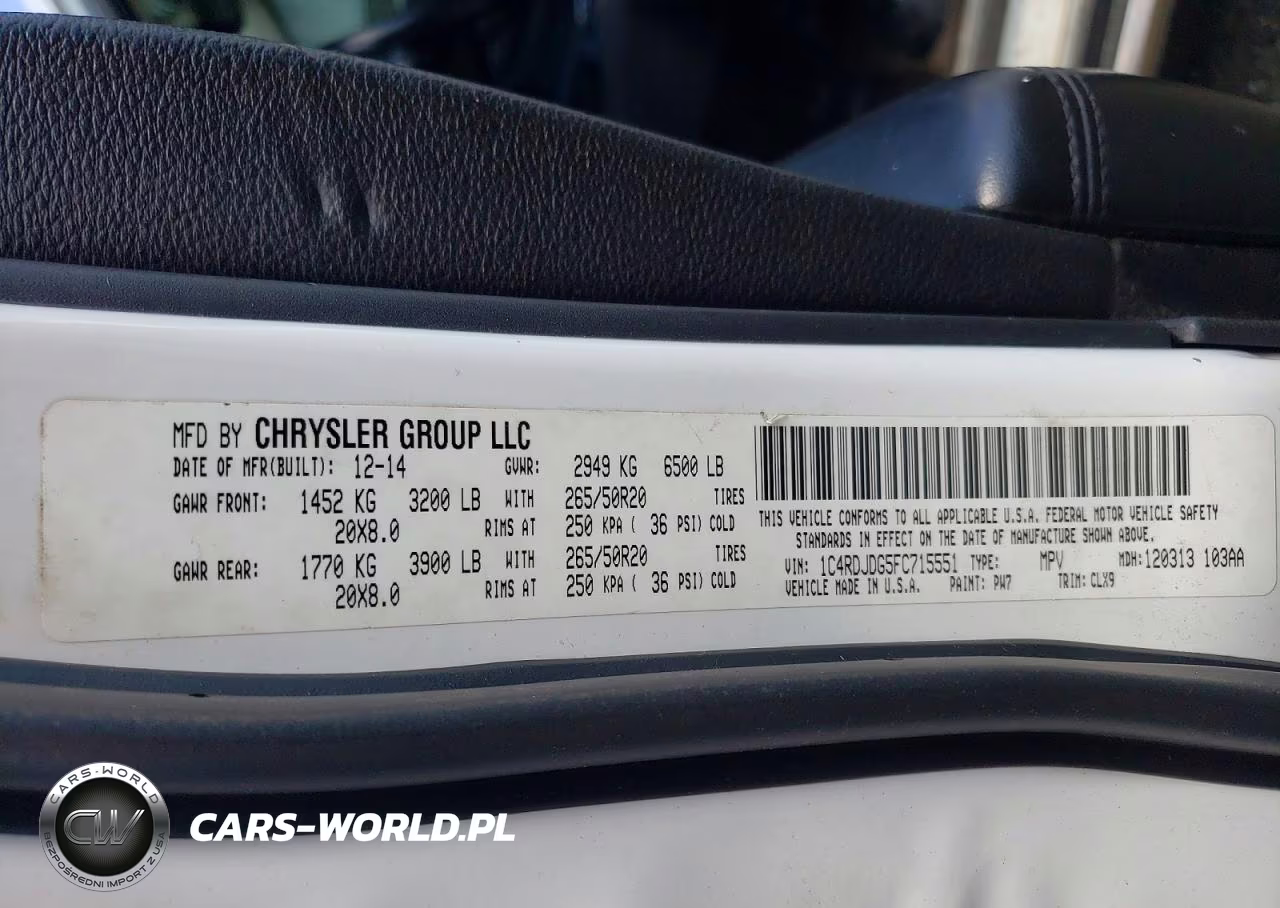 2015 Dodge Durango Limited VIN:1C4RDJDG5FC715551 - 14