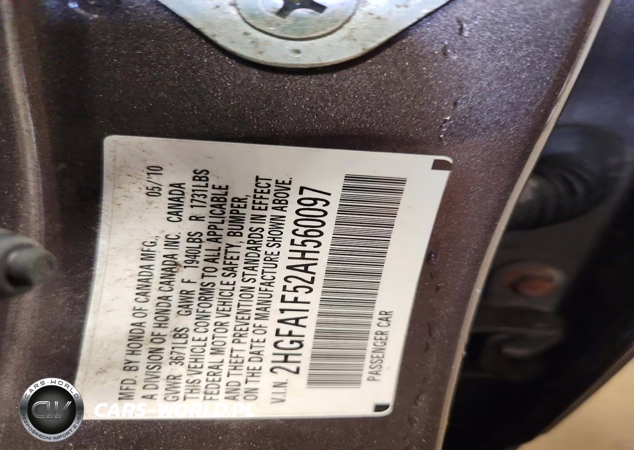 2010 Honda Civic Lx VIN:2HGFA1F52AH560097 - 13