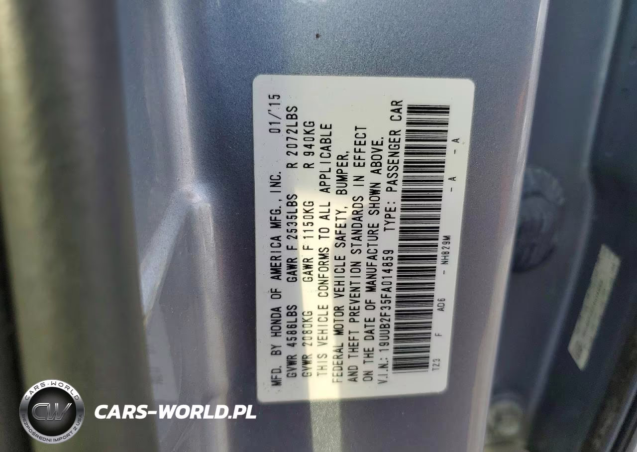 2015 Acura Tlx VIN:19UUB2F35FA014859 - 12