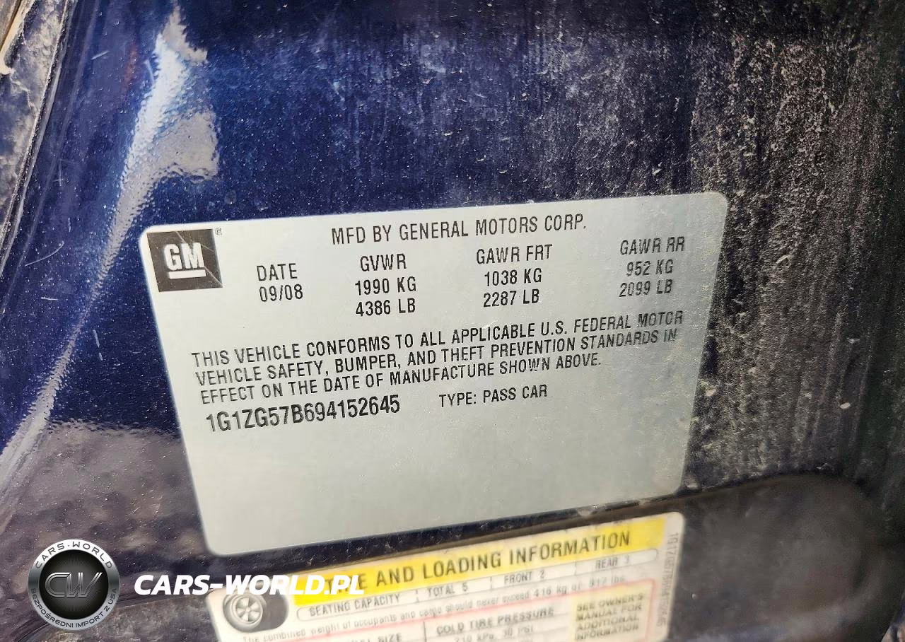 2009 Chevrolet Malibu Ls VIN:1G1ZG57B694152645 - 12