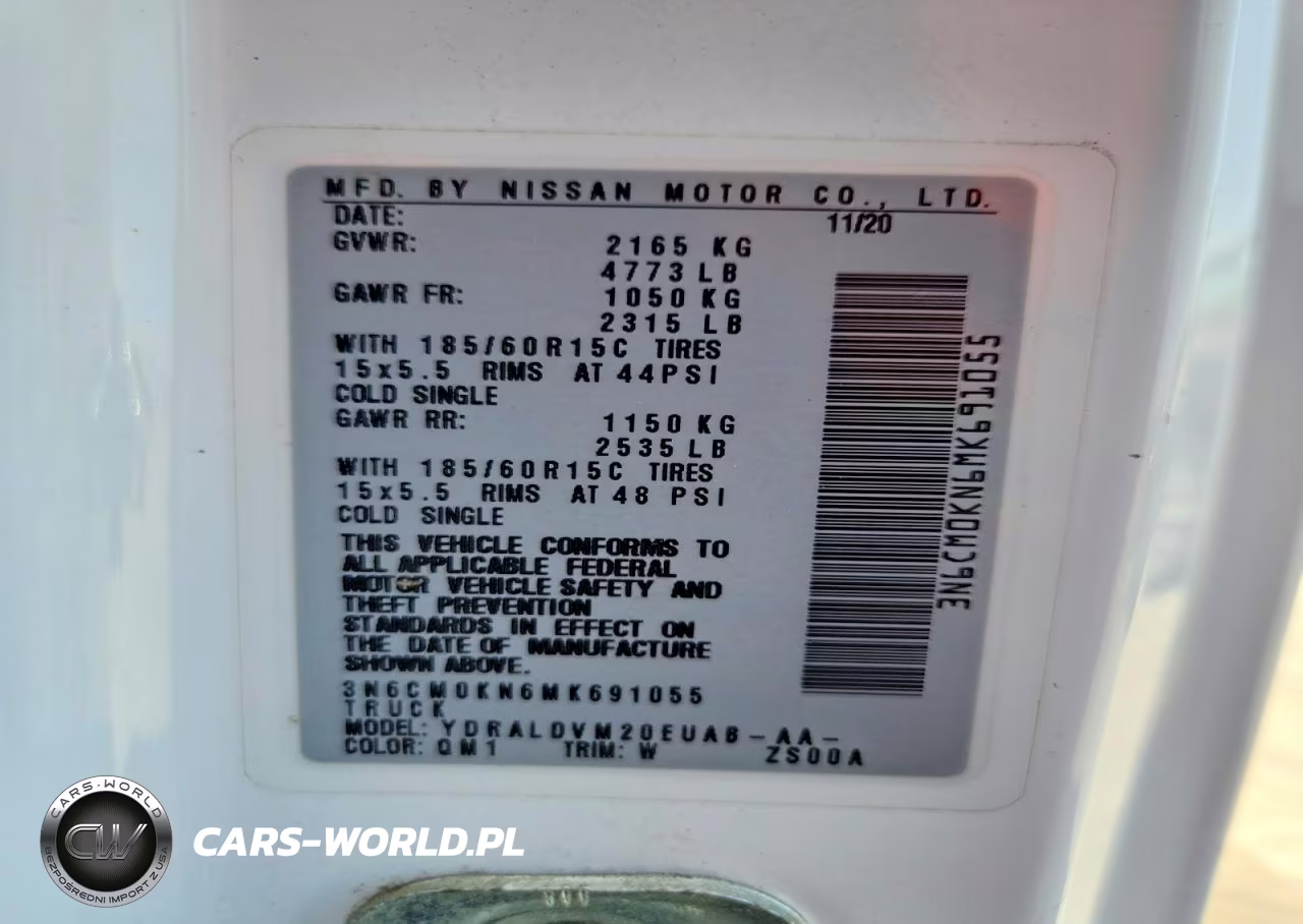 2021 Nissan Nv200 S Delivery Van VIN:3N6CM0KN6MK691055 - 12