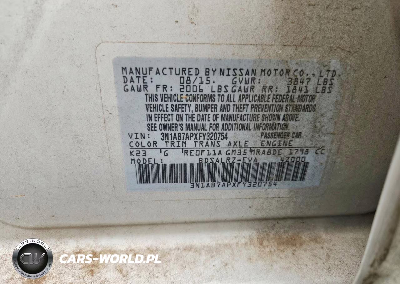 2015 Nissan Sentra Sr VIN:3N1AB7APXFY320754 - 12