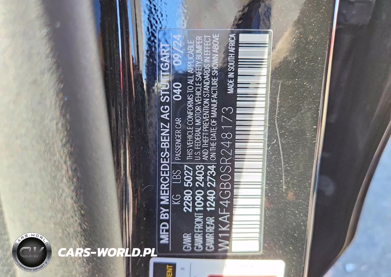 2025 Mercedes-Benz C 300 VIN:W1KAF4GB0SR248173 - 12