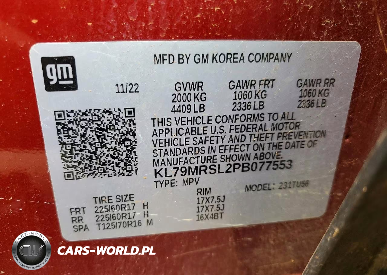 2023 Chevrolet Trailblazer Lt VIN:KL79MRSL2PB077553 - 13