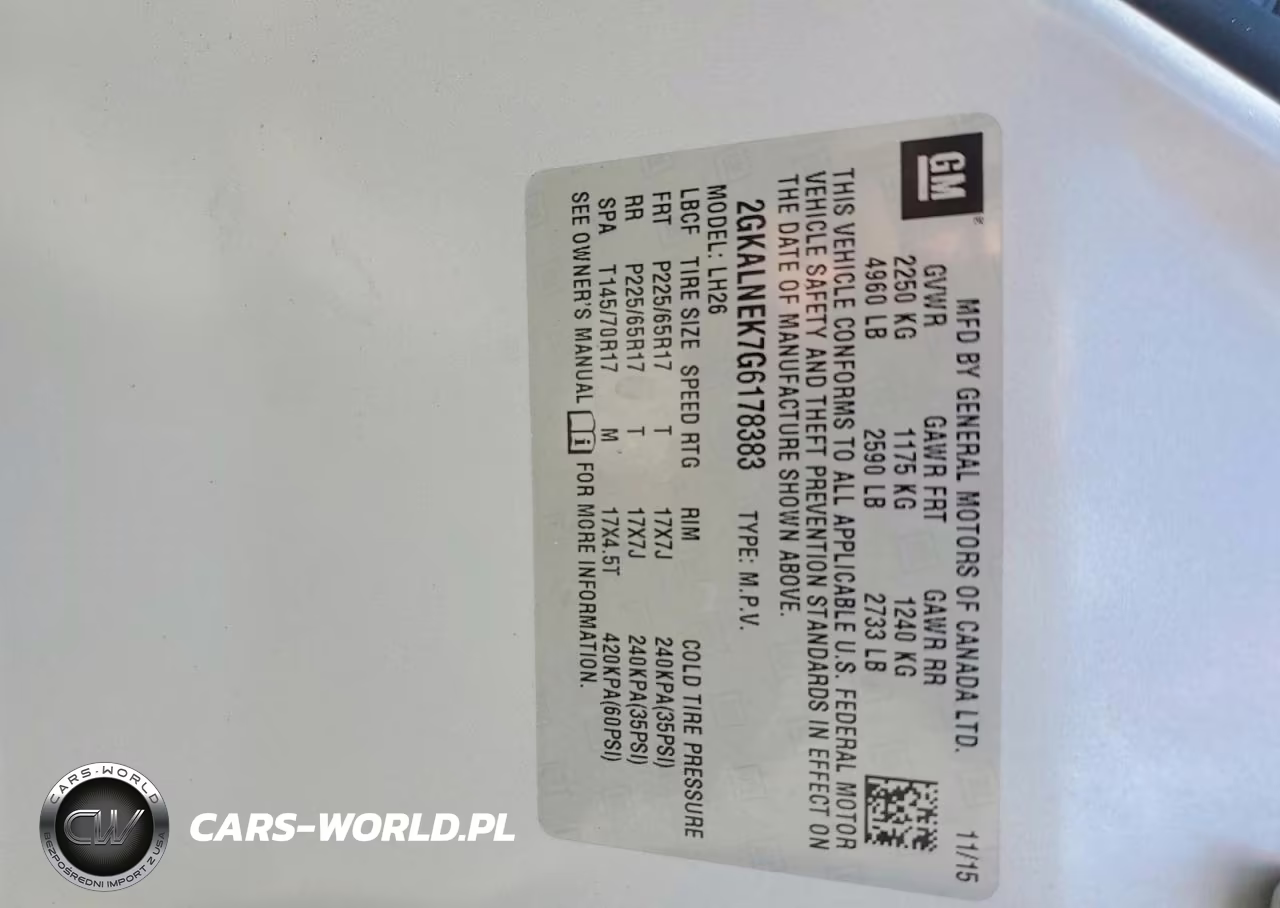 2016 GMC Terrain Sle VIN:2GKALNEK7G6178383 - 13