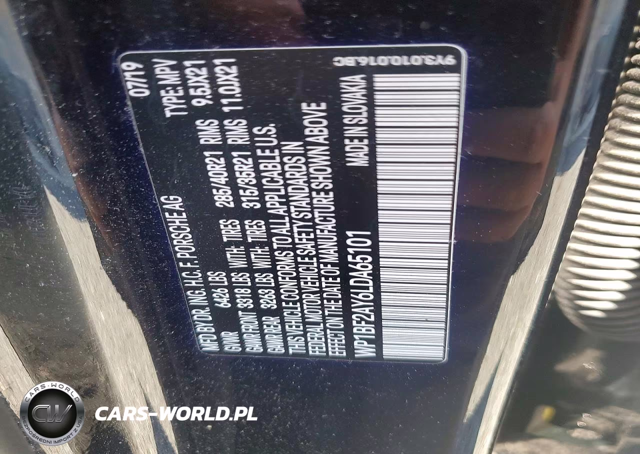 2020 Porsche Cayenne Turbo Coupe VIN:WP1BF2AY6LDA65101 - 13