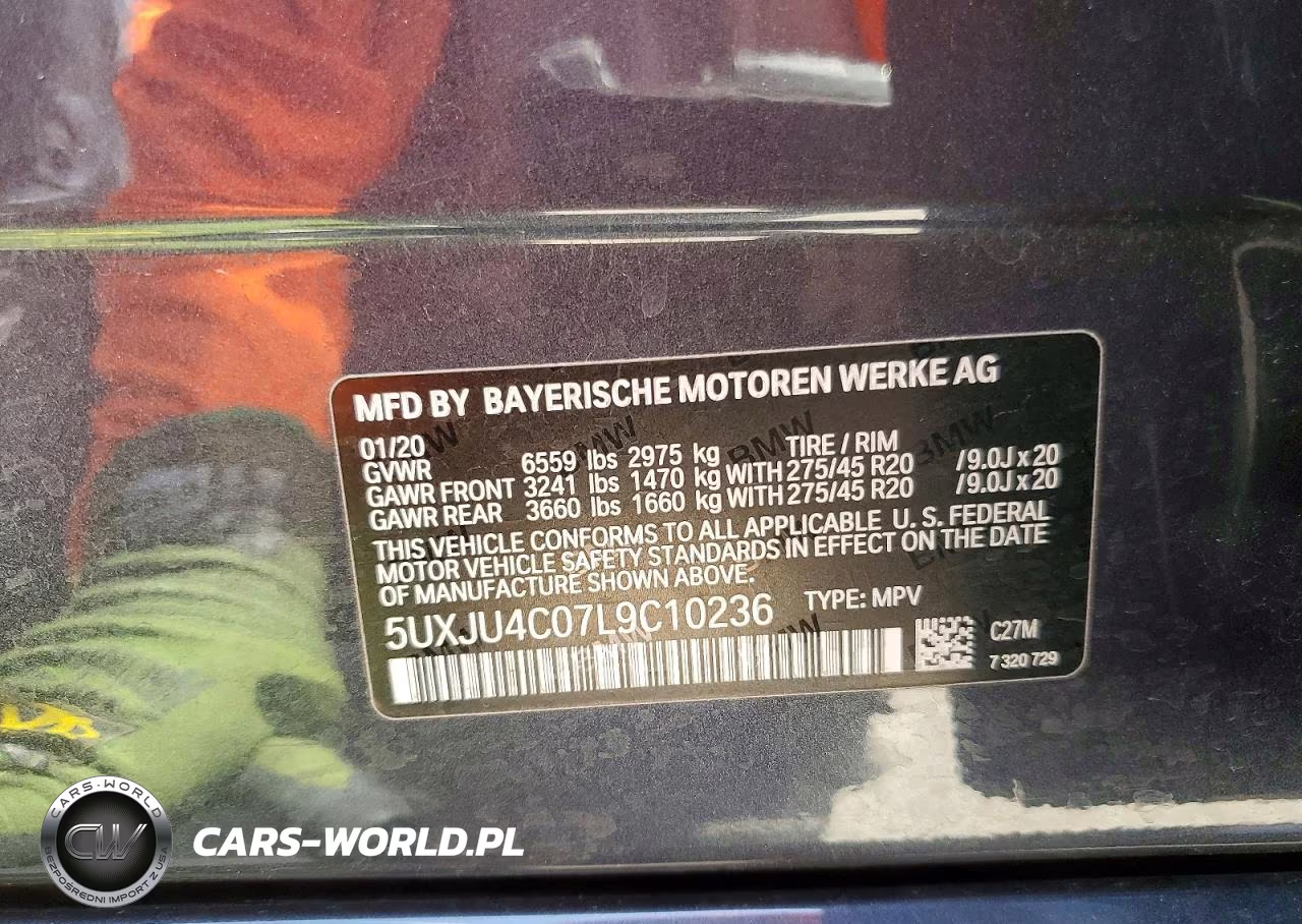 2020 BMW X5 M50I VIN:5UXJU4C07L9C10236 - 14