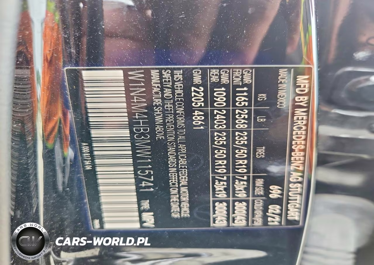 2021 Mercedes-Benz Glb 250 4Matic VIN:W1N4M4HB3MW115741 - 12