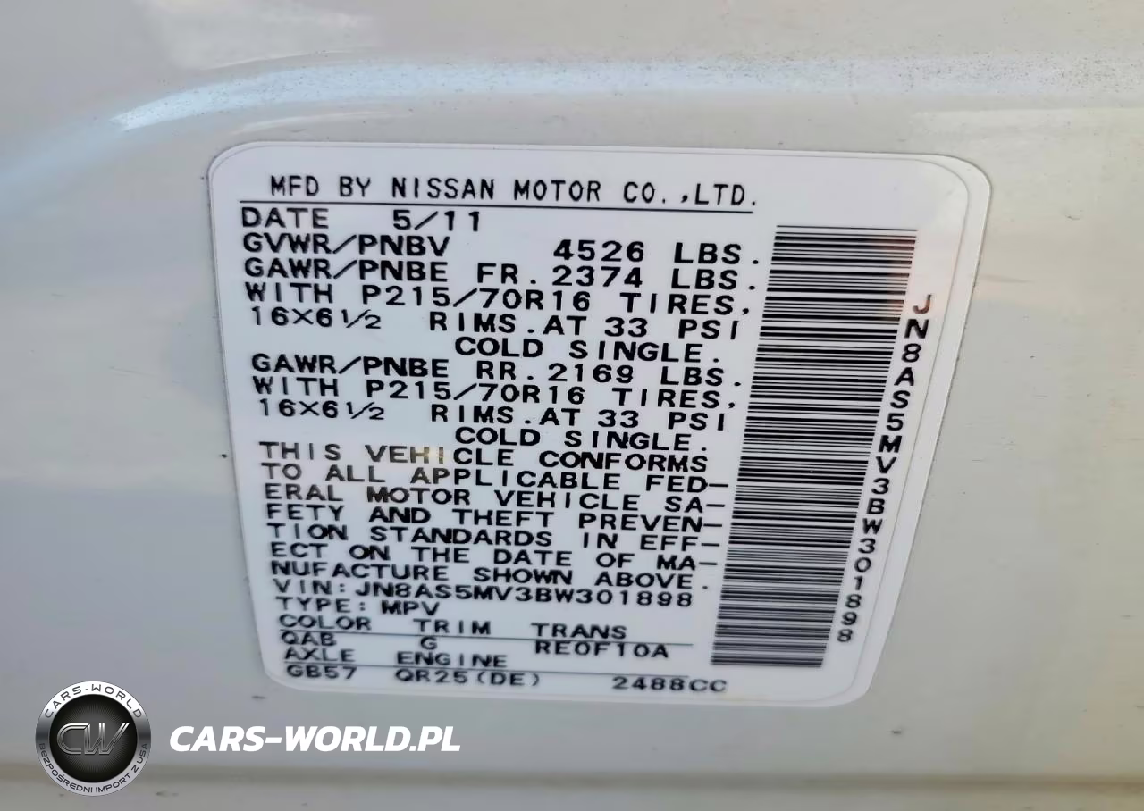 2011 Nissan Rogue S VIN:JN8AS5MV3BW301898 - 14