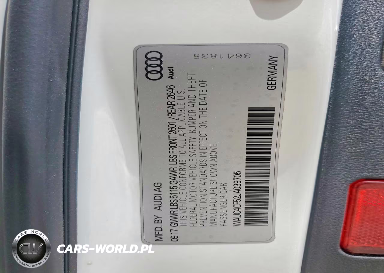 2018 Audi S5 Prestige VIN:WAUC4CF52JA039705 - 14