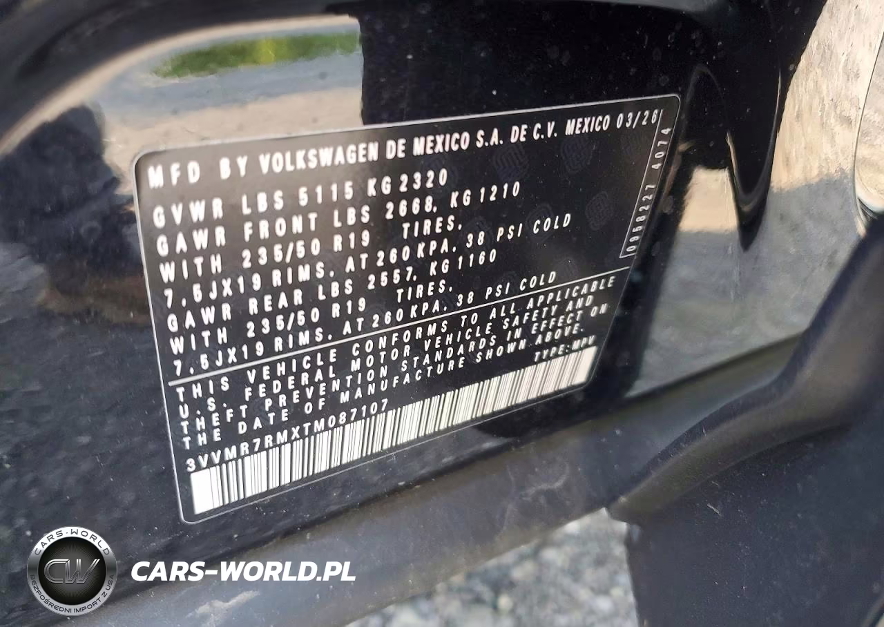 2026 Volkswagen Tiguan Se VIN:3VVMR7RMXTM087107 - 13