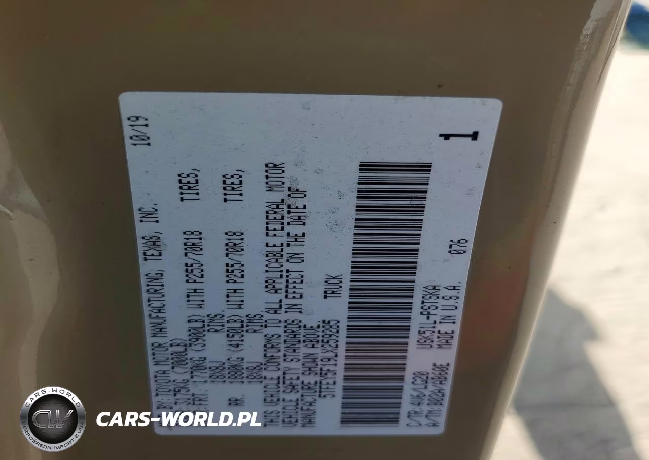 2020 Toyota Tundra Crewmax Sr5 VIN:5TFEY5F19LX259285 - 13