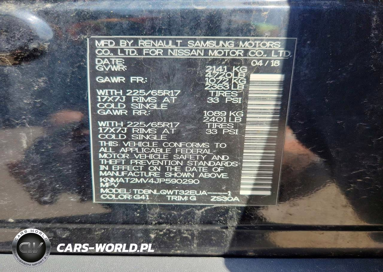 2018 Nissan Rogue Sv VIN:KNMAT2MV4JP590290 - 13