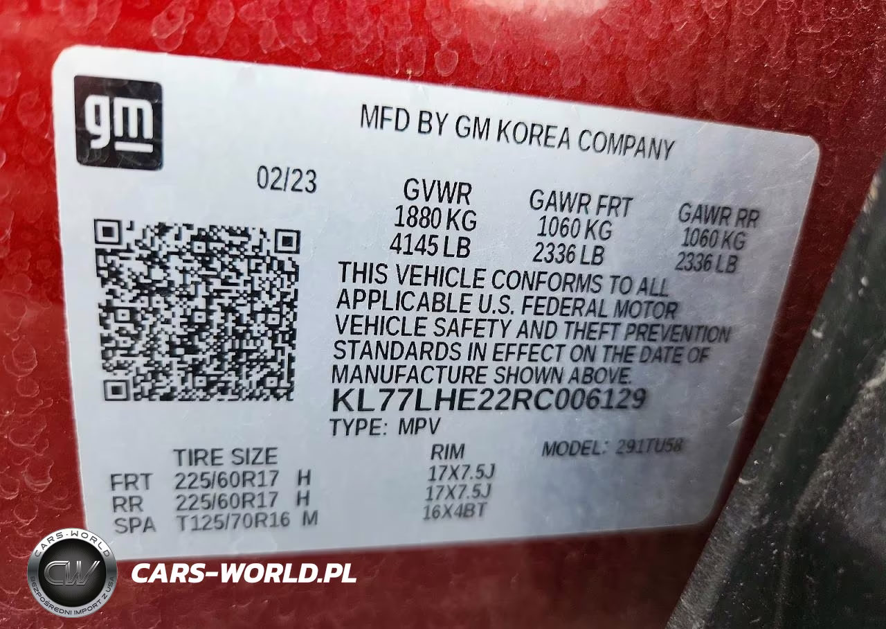 2024 Chevrolet Trax 1Lt VIN:KL77LHE22RC006129 - 14