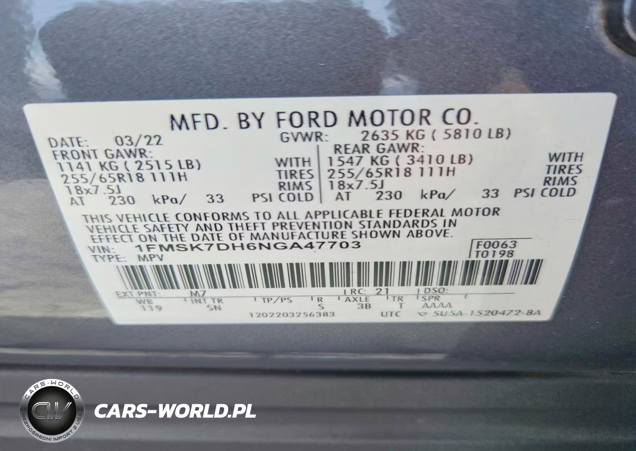 2022 Ford Explorer Xlt VIN:1FMSK7DH6NGA47703 - 13