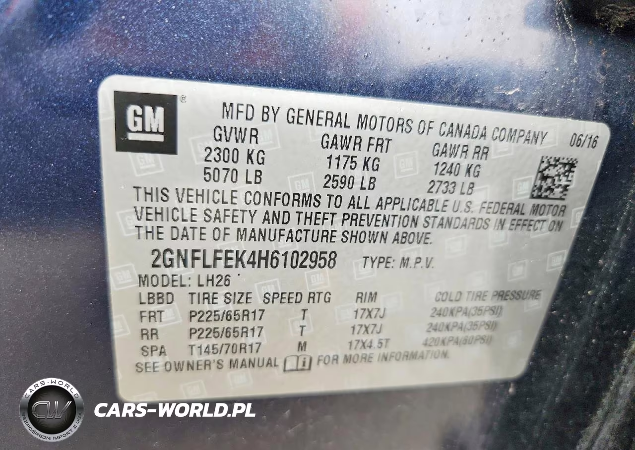 2017 Chevrolet Equinox Lt VIN:2GNFLFEK4H6102958 - 14