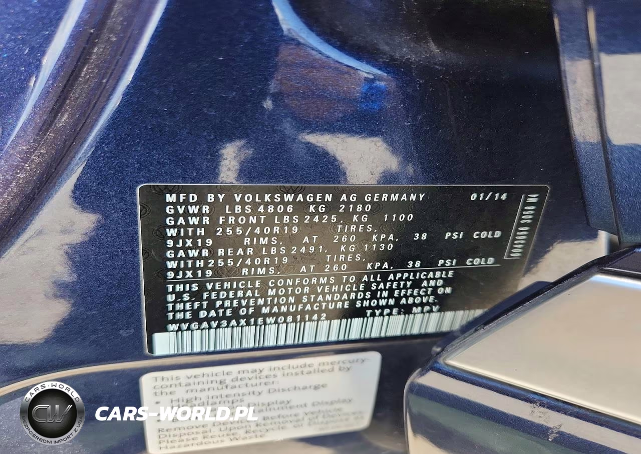 2014 Volkswagen Tiguan S VIN:WVGAV3AX1EW081142 - 13