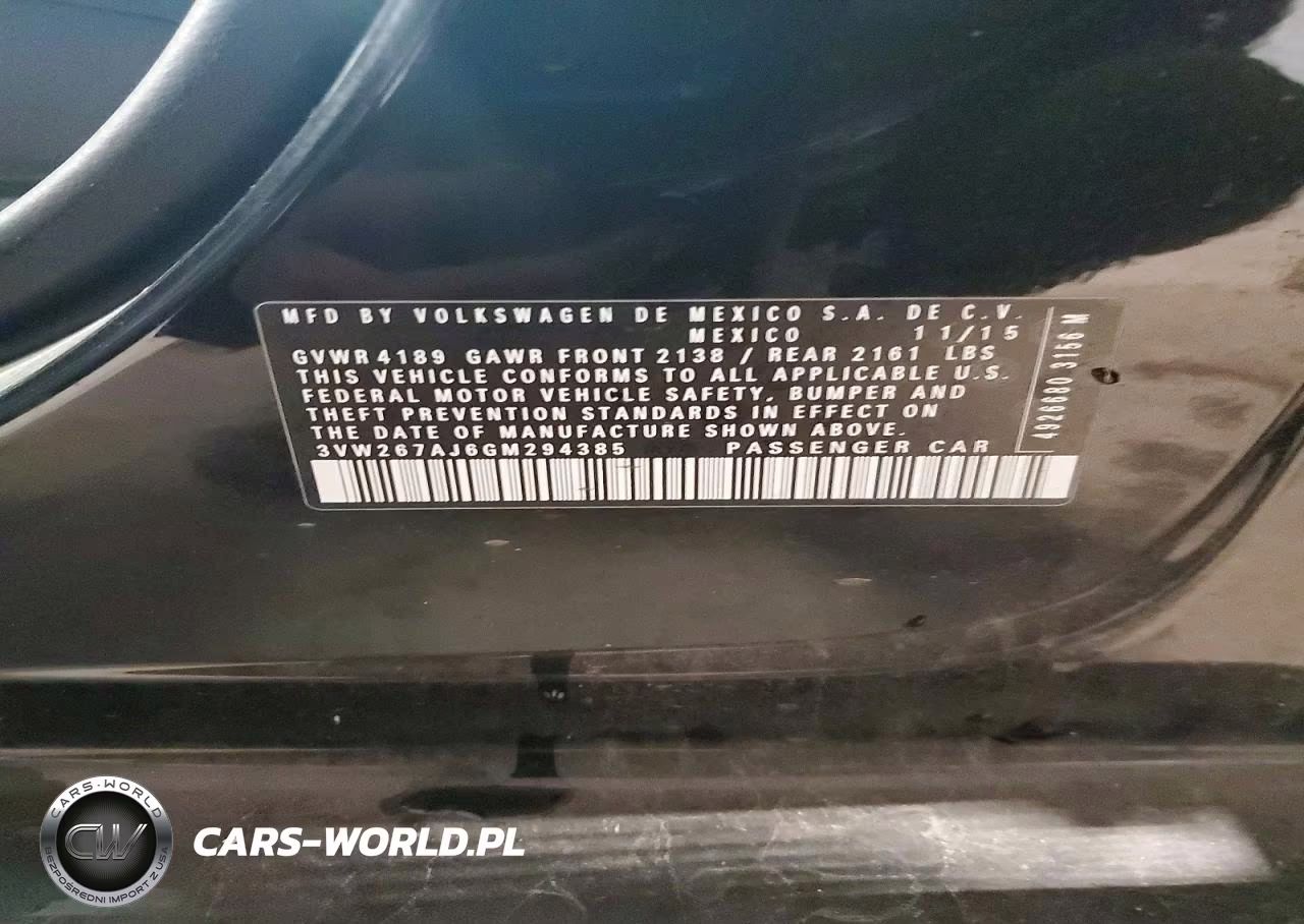 2016 Volkswagen Jetta S VIN:3VW267AJ6GM294385 - 12