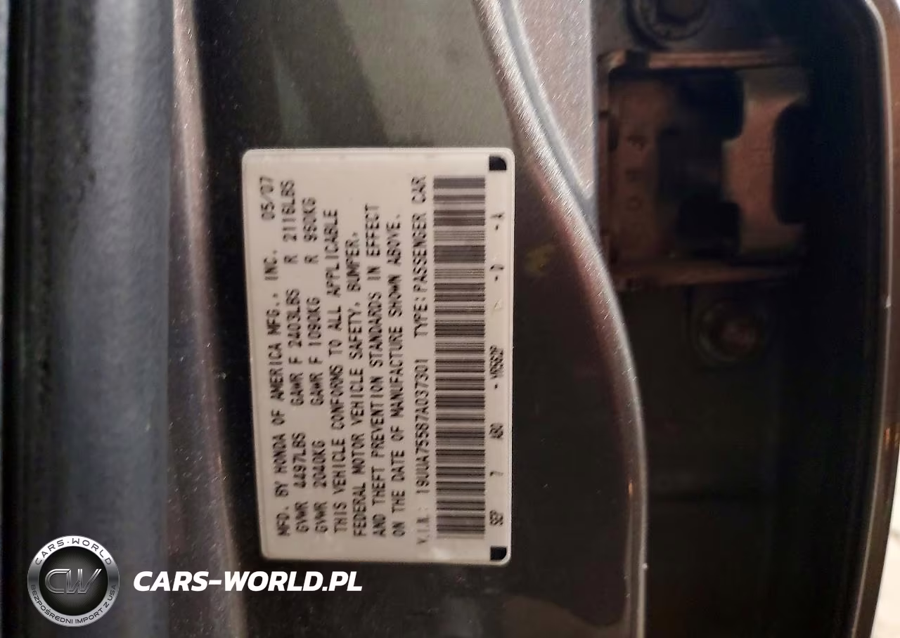 2007 Acura Tl Type S VIN:19UUA75587A037301 - 12