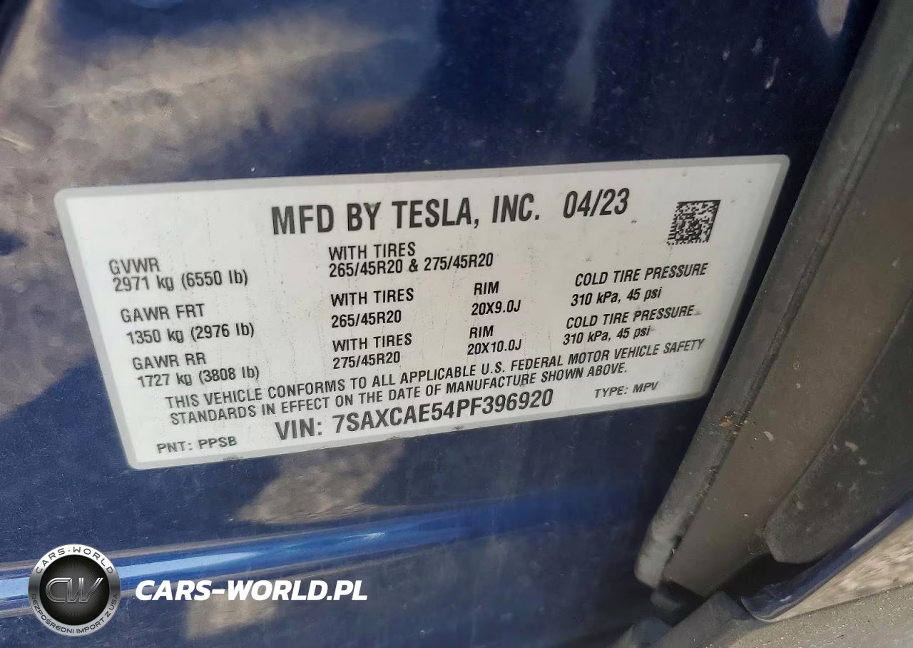 2023 Tesla Model X VIN:7SAXCAE54PF396920 - 12