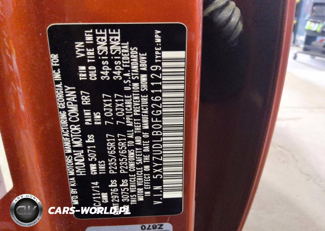 2015 Hyundai Santa Fe Sport 2.4L VIN:5XYZUDLB0FG261129 - 13