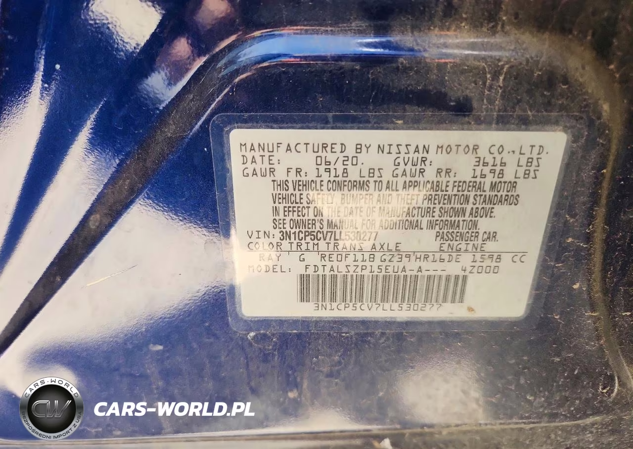 2020 Nissan Kicks Sv VIN:3N1CP5CV7LL530277 - 13