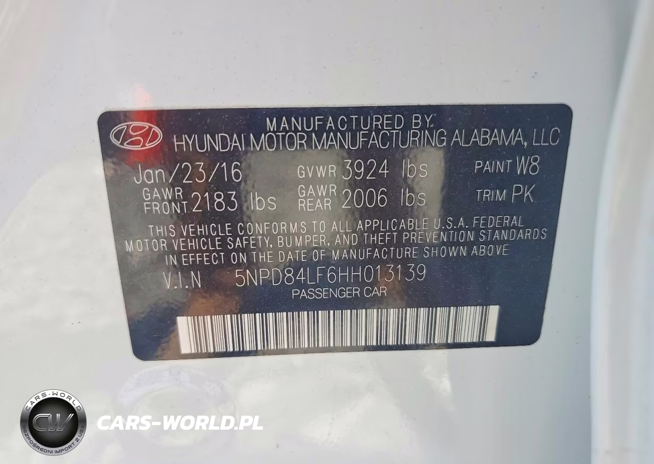 2017 Hyundai Elantra Se VIN:5NPD84LF6HH013139 - 12