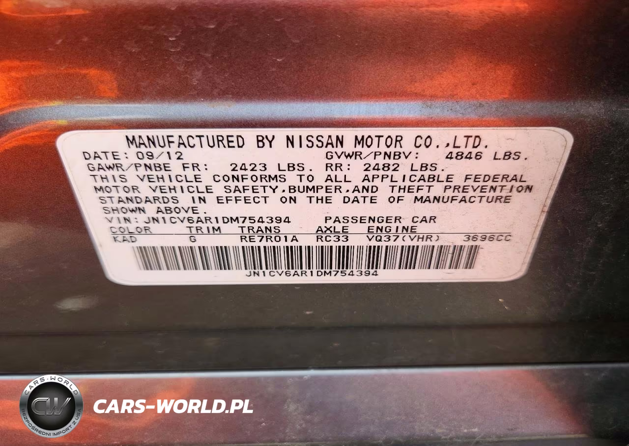 2013 Infiniti G37 VIN:JN1CV6AR1DM754394 - 12