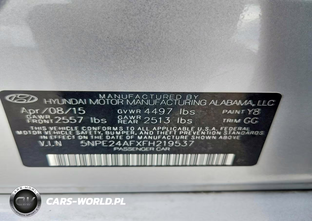 2015 Hyundai Sonata Se VIN:5NPE24AFXFH219537 - 12
