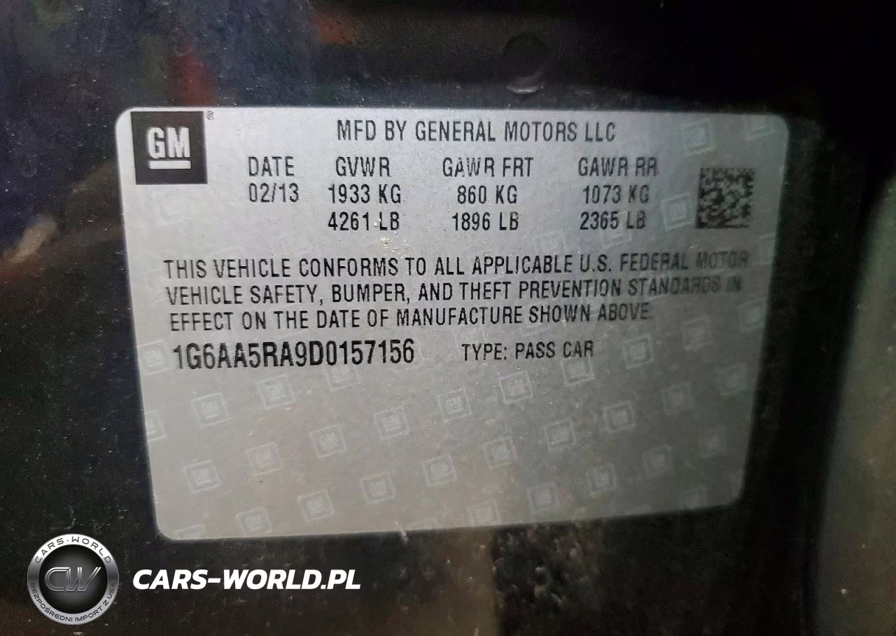 2013 Cadillac Ats VIN:1G6AA5RA9D0157156 - 12