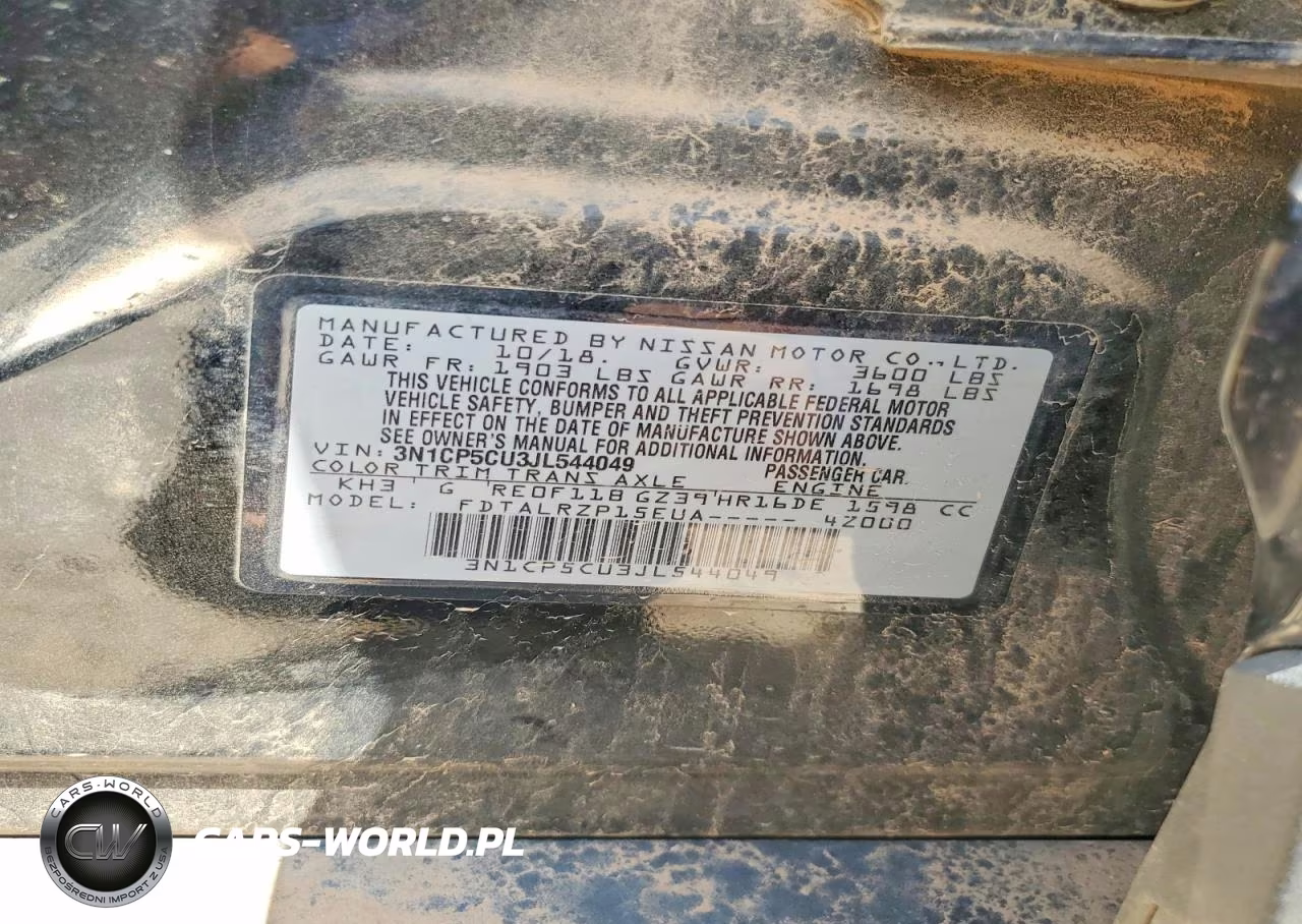 2018 Nissan Kicks S VIN:3N1CP5CU3JL544049 - 13