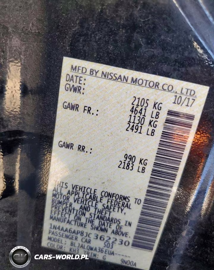 2018 Nissan Maxima 3.5 S VIN:1N4AA6AP8JC362230 - 13