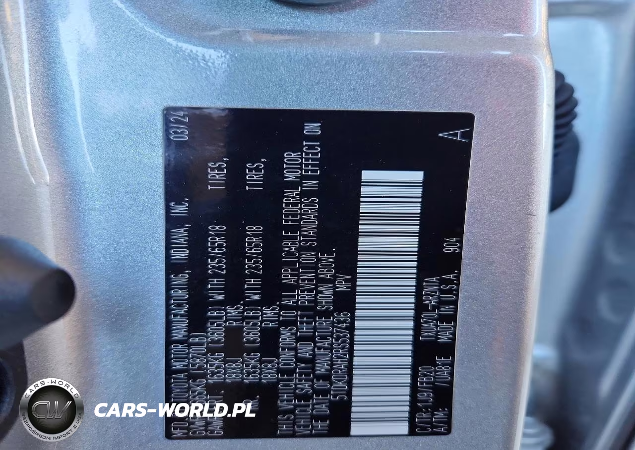 2024 Toyota Highlander Le VIN:5TDKDRAH2RS537436 - 13