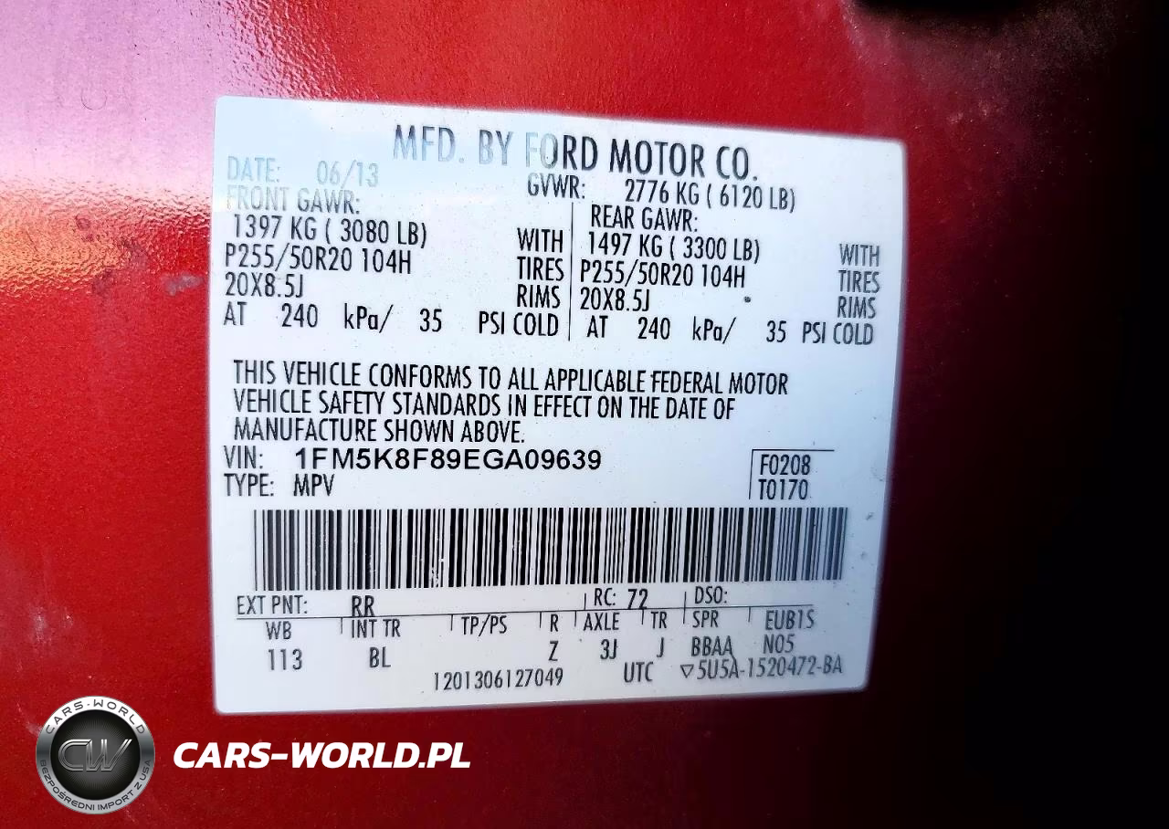 2014 Ford Explorer Limited VIN:1FM5K8F89EGA09639 - 12