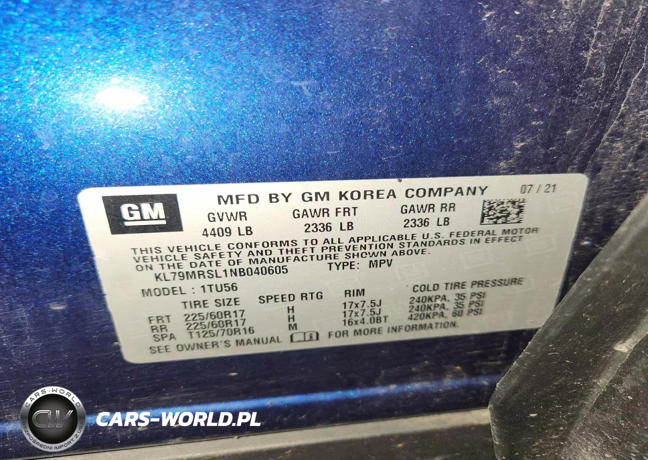 2022 Chevrolet Trailblazer Lt VIN:KL79MRSL1NB040605 - 13
