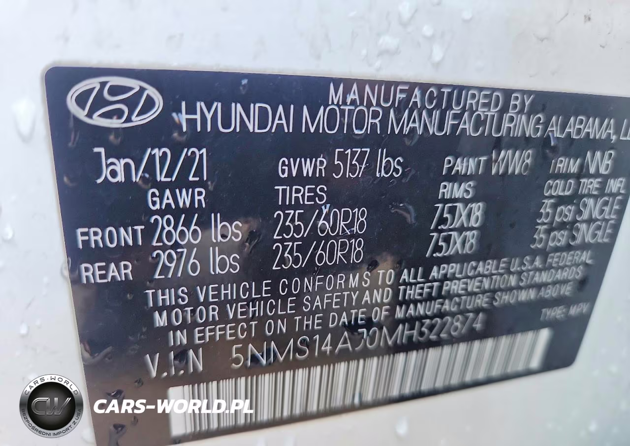 2021 Hyundai Santa Fe Se VIN:5NMS14AJ0MH322874 - 13