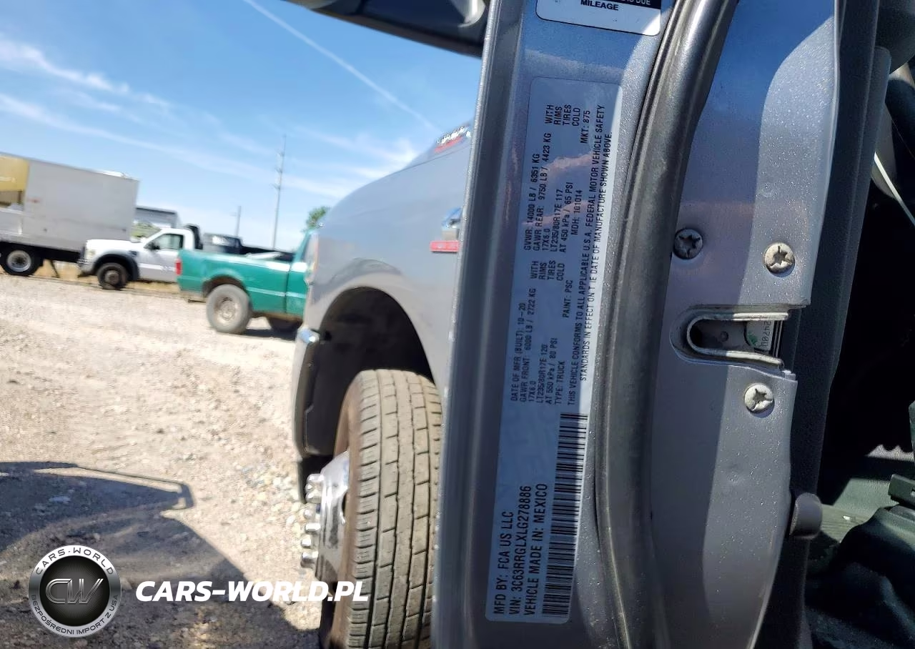 2020 Ram 3500 VIN:3C63RRGLXLG278886 - 13