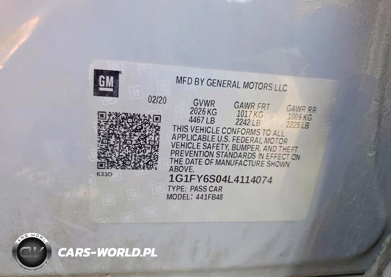 2020 Chevrolet Bolt Ev Lt VIN:1G1FY6S04L4114074 - 12