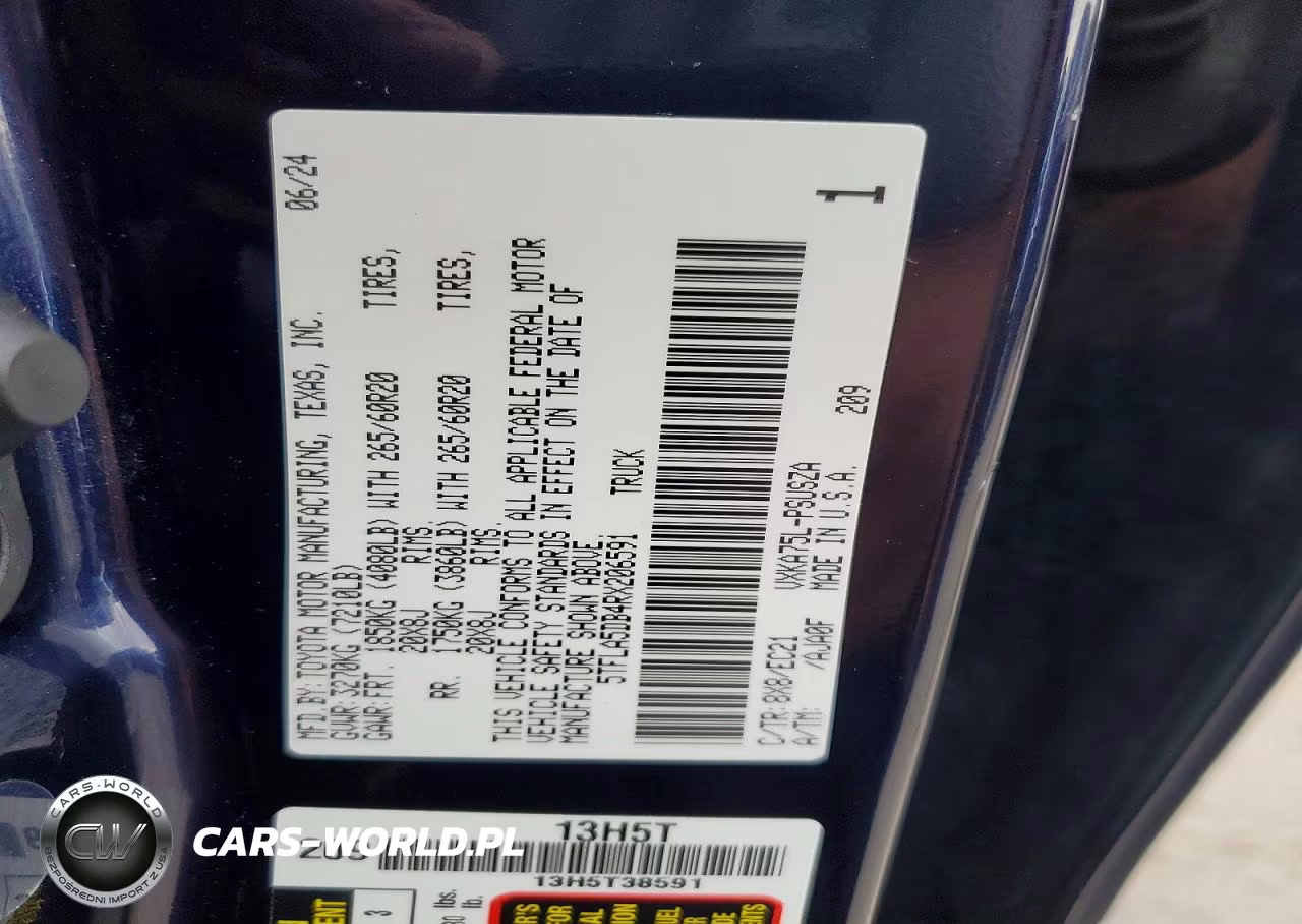 2024 Toyota Tundra Crewmax Sr VIN:5TFLA5DB4RX206591 - 13