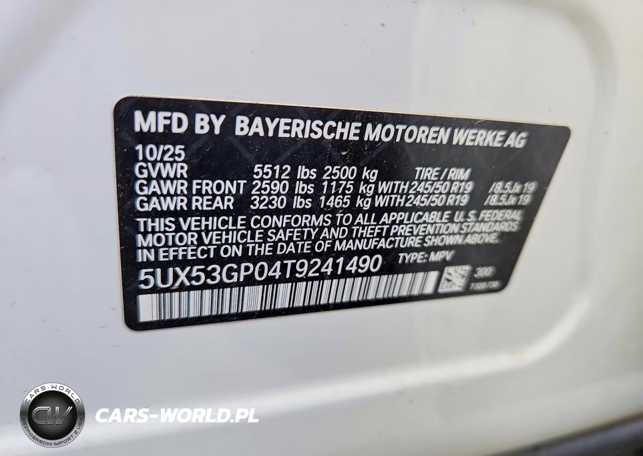 2026 BMW X3 30 xDrive VIN:5UX53GP04T9241490 - 13