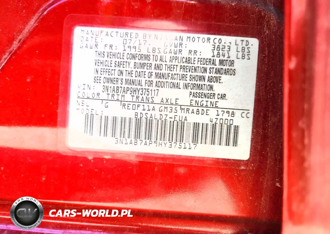 2017 Nissan Sentra Sv VIN:3N1AB7AP9HY375117 - 13