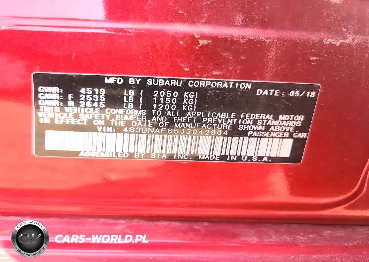 2018 Subaru Legacy 2.5I Premium VIN:4S3BNAF65J3042904 - 12