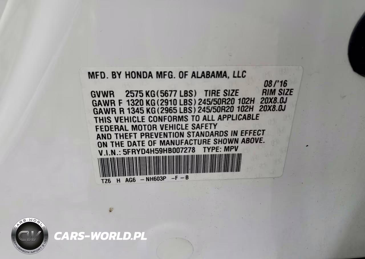 2017 Acura Mdx Tech VIN:5FRYD4H59HB007278 - 13