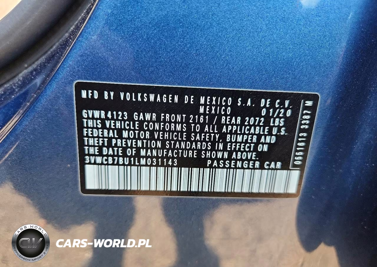 2020 Volkswagen Jetta S VIN:3VWCB7BU1LM031143 - 12