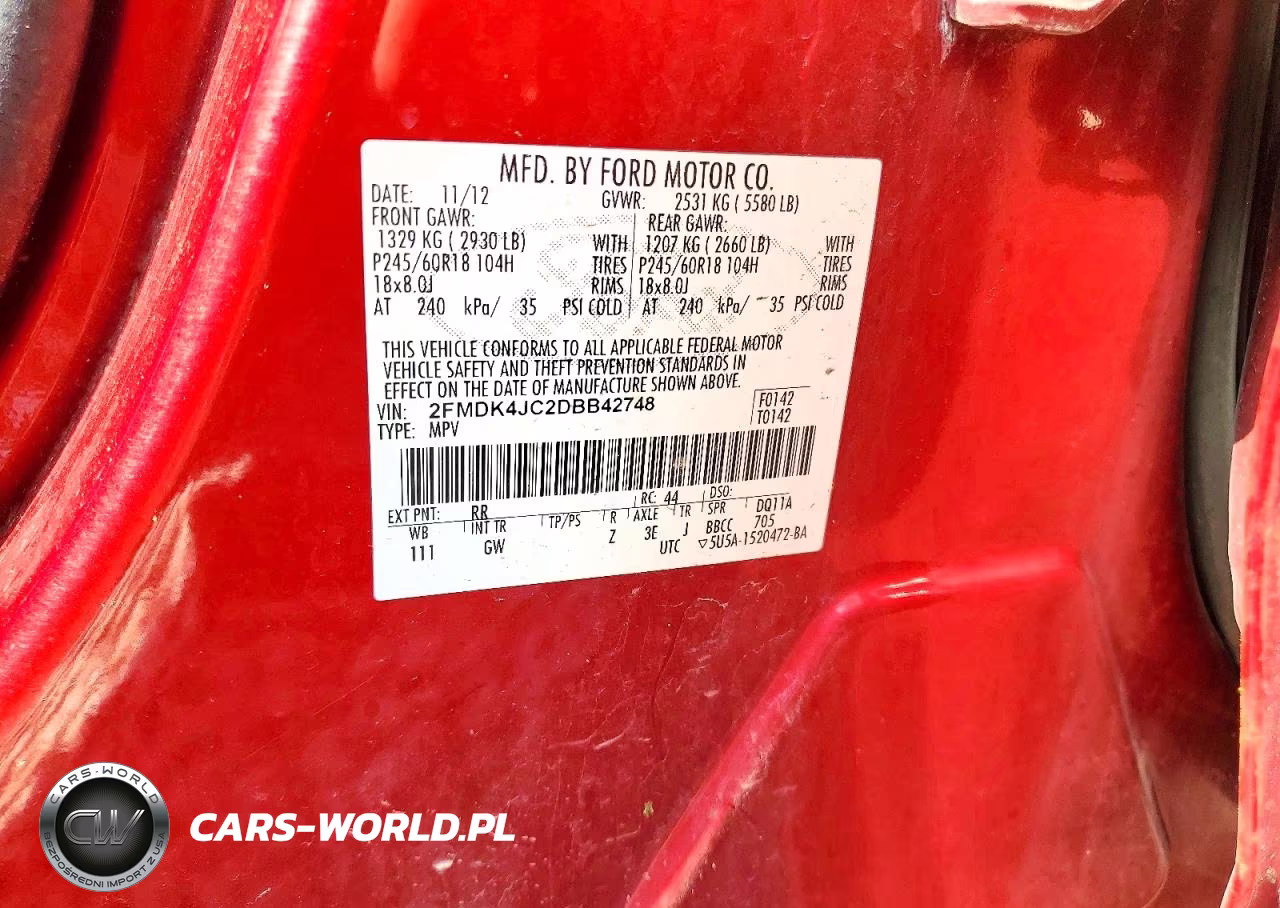 2013 Ford Edge Sel VIN:2FMDK4JC2DBB42748 - 14